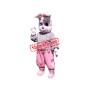 Affordable Cute Pink Rabbit Mascot Costume