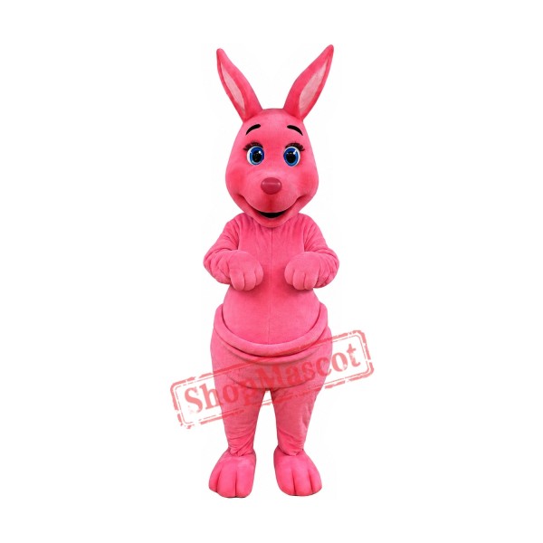 Lovely Pink Kangaroo Mascot Costume