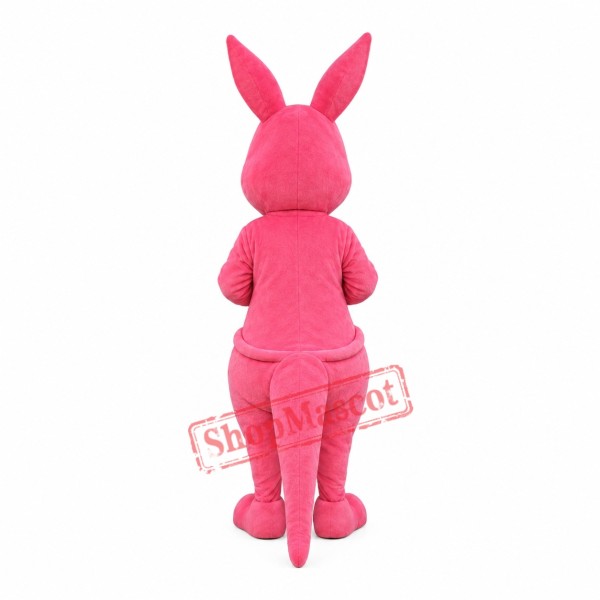 Lovely Pink Kangaroo Mascot Costume Lovely Pink Kangaroo Mascot Costume