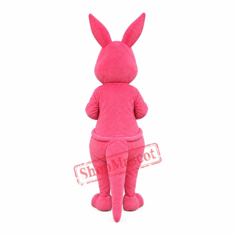 Lovely Pink Kangaroo Mascot Costume Lovely Pink Kangaroo Mascot Costume