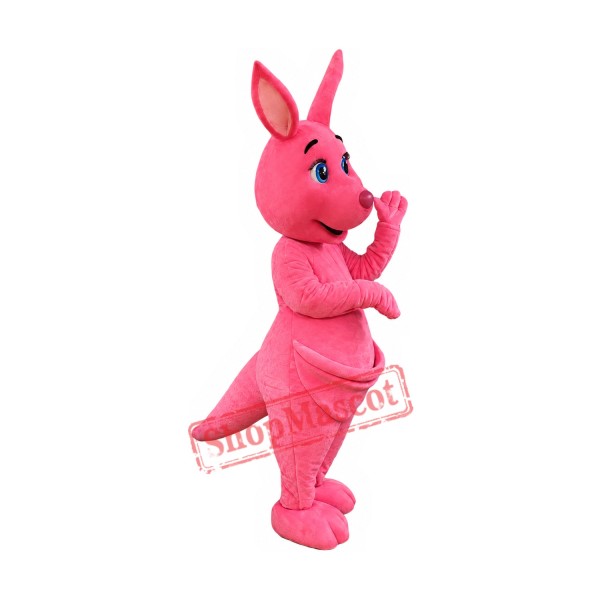 Lovely Pink Kangaroo Mascot Costume Lovely Pink Kangaroo Mascot Costume