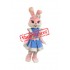 Lovely Pink Rabbit Mascot Costume