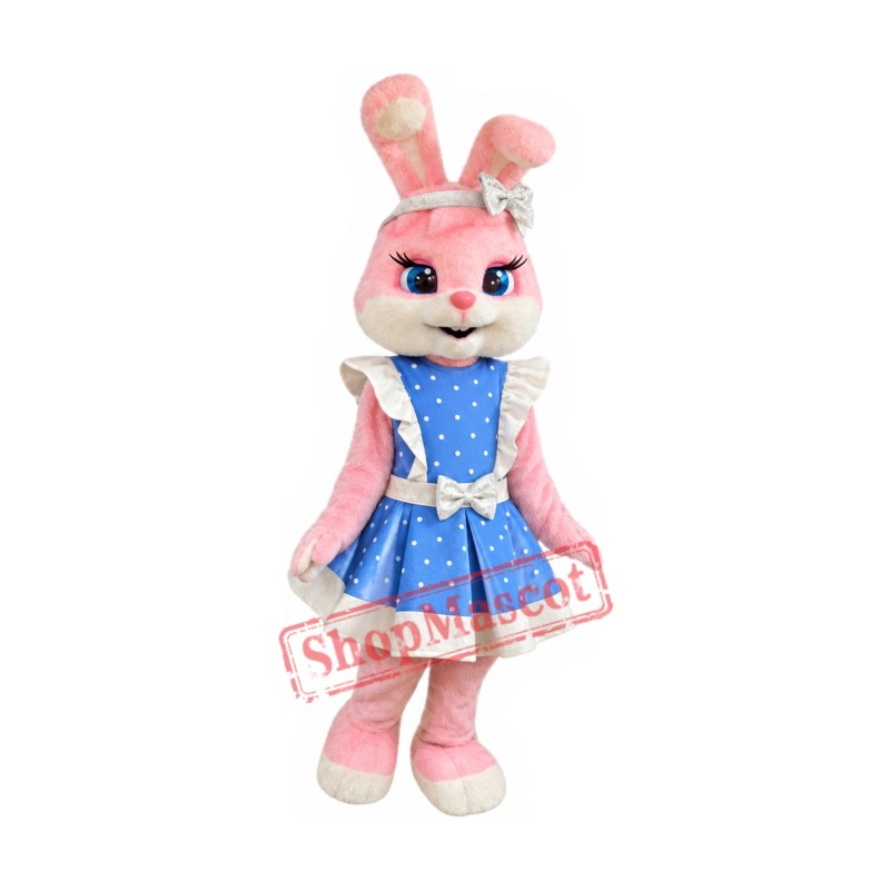Lovely Pink Rabbit Mascot Costume Lovely Pink Rabbit Mascot Costume