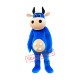 Superb Blue Cow Mascot Costume Superb Blue Cow Mascot Costume