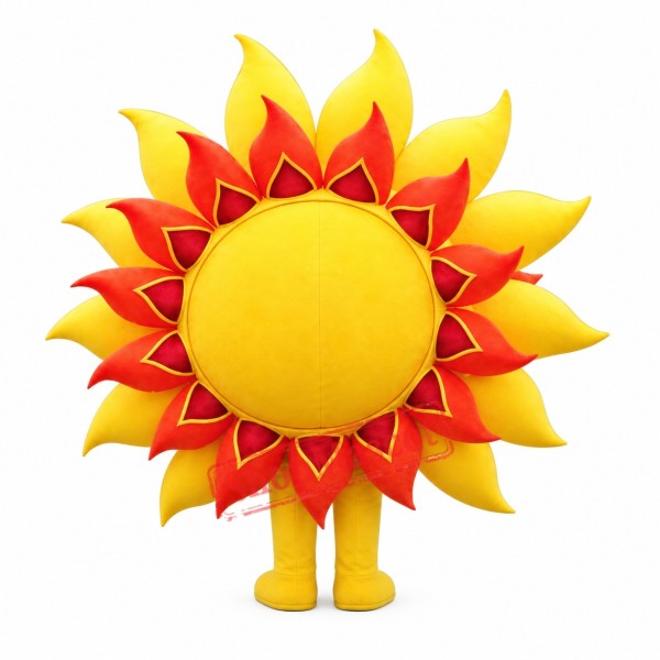 Superb Sun Flower Mascot Costume Superb Sun Flower Mascot Costume