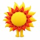 Superb Sun Flower Mascot Costume Superb Sun Flower Mascot Costume