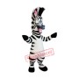 Superb Happy Zebra Mascot Costume