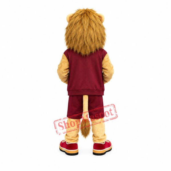 Superb School Lion Mascot Costume Superb School Lion Mascot Costume