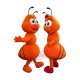Superb Ants Couple Mascot Costume Superb Ants Couple Mascot Costume