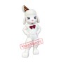Lovely White Sheep Mascot Costume