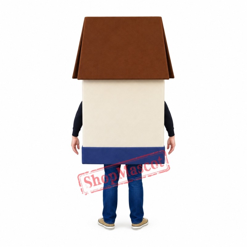 Superb Lightweight House Mascot Costume Superb Lightweight House Mascot Costume