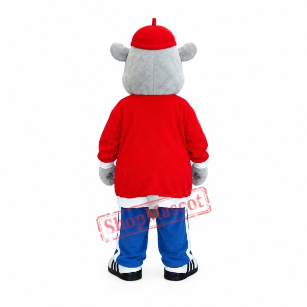 Friendly Realistic Hippo Mascot Costume Friendly Realistic Hippo Mascot Costume