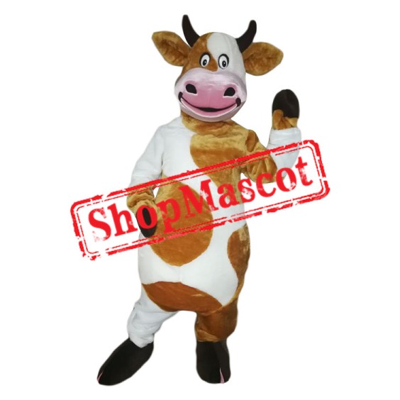 Superb Happy Lightweight Cow Mascot Costume