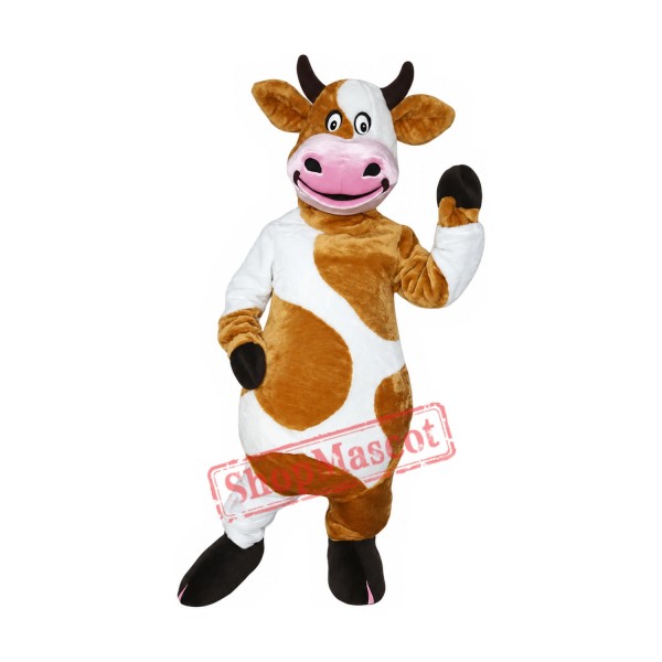 Superb Happy Lightweight Cow Mascot Costume