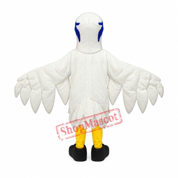 Superb White Hawk Mascot Costume