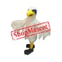 Superb White Hawk Mascot Costume