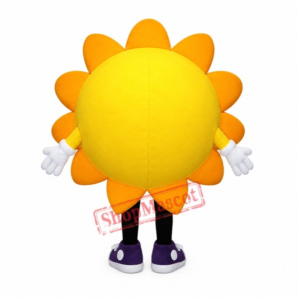 Happy Sun Flower Mascot Costume Happy Sun Flower Mascot Costume