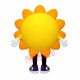 Happy Sun Flower Mascot Costume Happy Sun Flower Mascot Costume