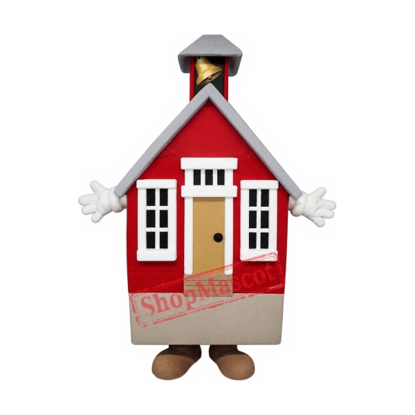 Superb Lightweight Red House Mascot Costume