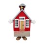 Superb Lightweight Red House Mascot Costume
