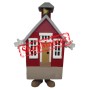 Superb Lightweight Red House Mascot Costume