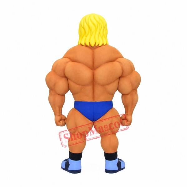 Superb Muscle Man Mascot Costume Superb Muscle Man Mascot Costume