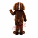 Friendly Brown & White Dog Mascot Costume Friendly Brown & White Dog Mascot Costume