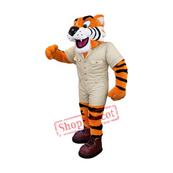 Friendly Tiger Mascot Costume for Adult Friendly Tiger Mascot Costume for Adult