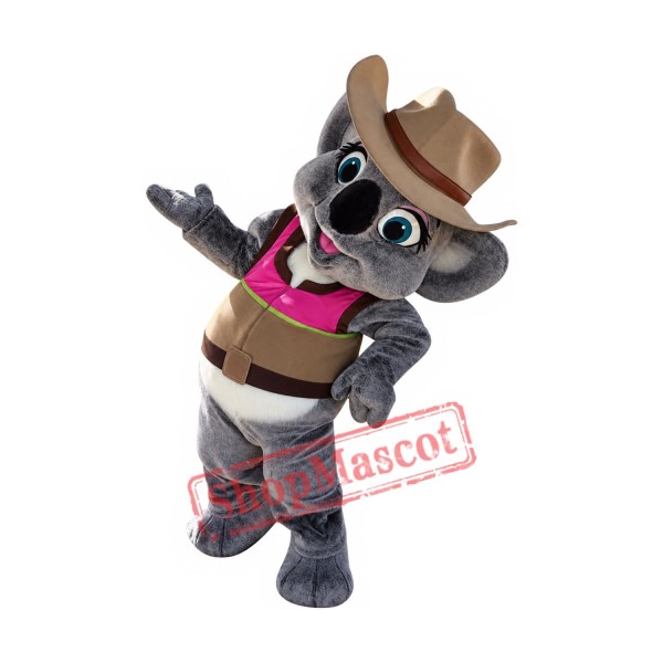 Cowboy Koala Mascot Costume