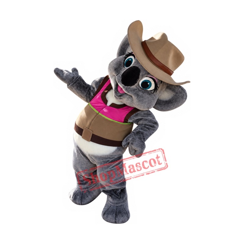 Cowboy Koala Mascot Costume