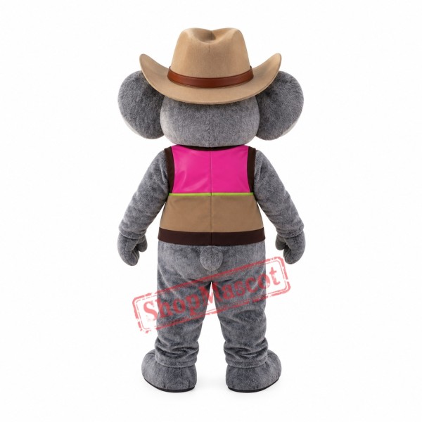Cowboy Koala Mascot Costume Cowboy Koala Mascot Costume