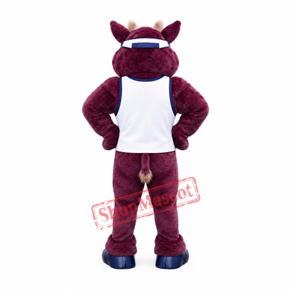 Superb Power Bulldog Mascot Costume Superb Power Bulldog Mascot Costume