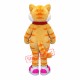 Superb Cute Yellow Cat Mascot Costume