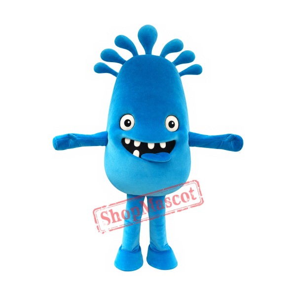 Friendly Blue Monster Mascot Costume Friendly Blue Monster Mascot Costume