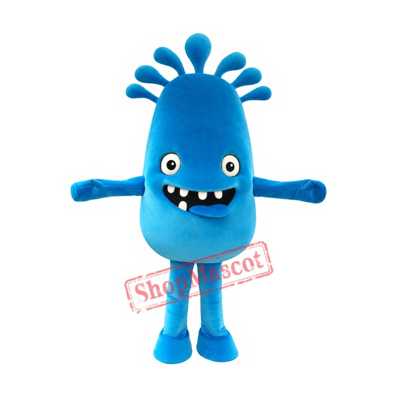 Friendly Blue Monster Mascot Costume Friendly Blue Monster Mascot Costume
