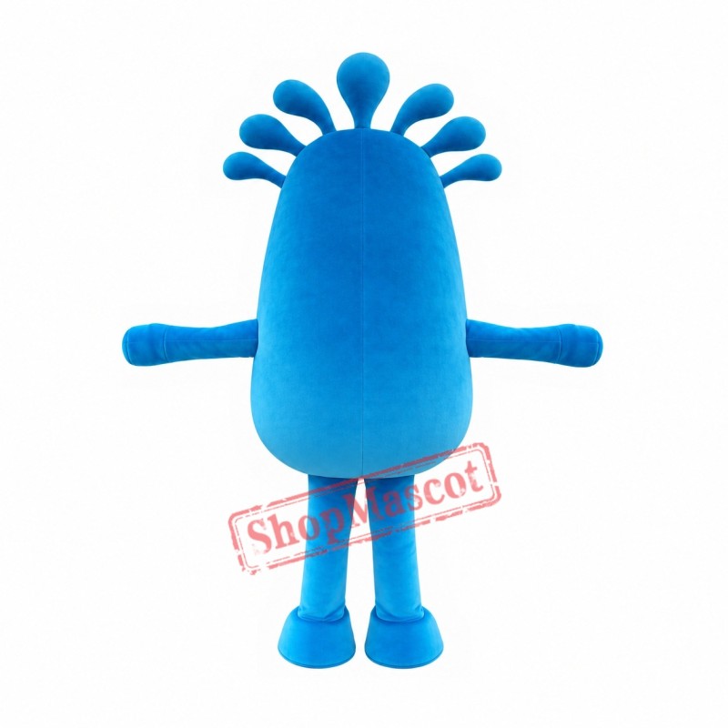 Friendly Blue Monster Mascot Costume Friendly Blue Monster Mascot Costume