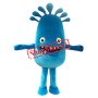 Friendly Blue Monster Mascot Costume