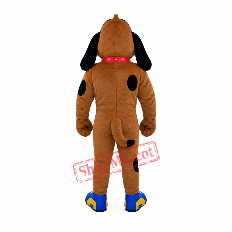 Happy Brown Dog Mascot Costume Happy Brown Dog Mascot Costume