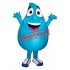 Superb Blue Water Drop Mascot Costume