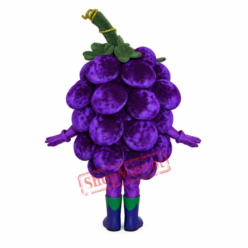 Superb Grape Mascot Costume Superb Grape Mascot Costume