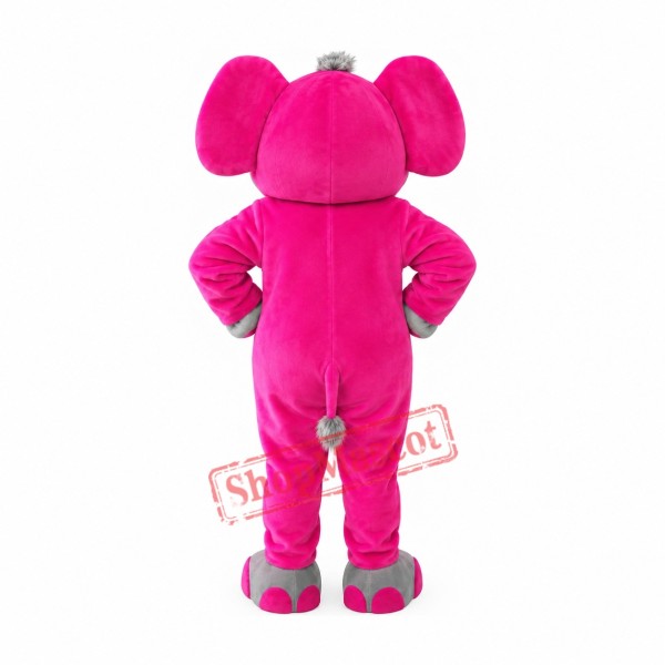 Friendly Lightweight Pink Elephant Mascot Costume