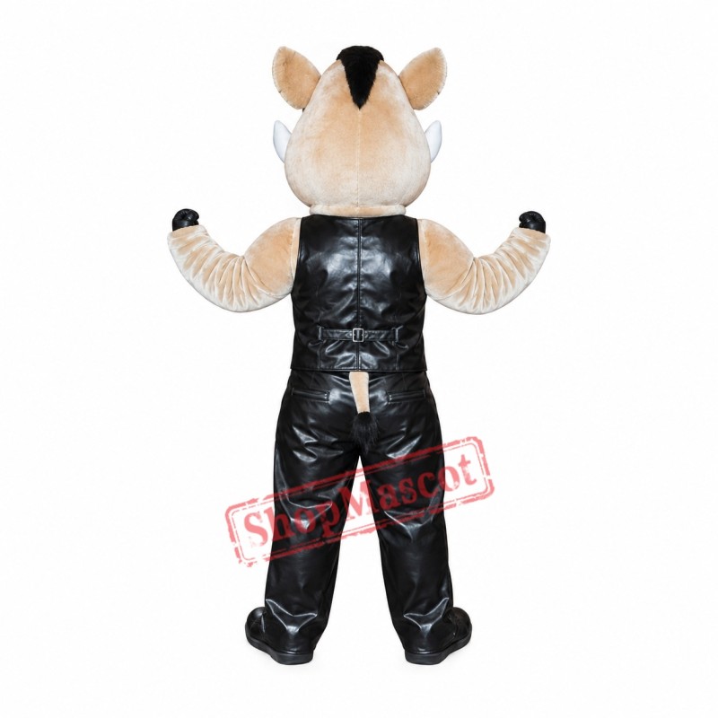 Power Wild Boar Mascot Costume Power Wild Boar Mascot Costume