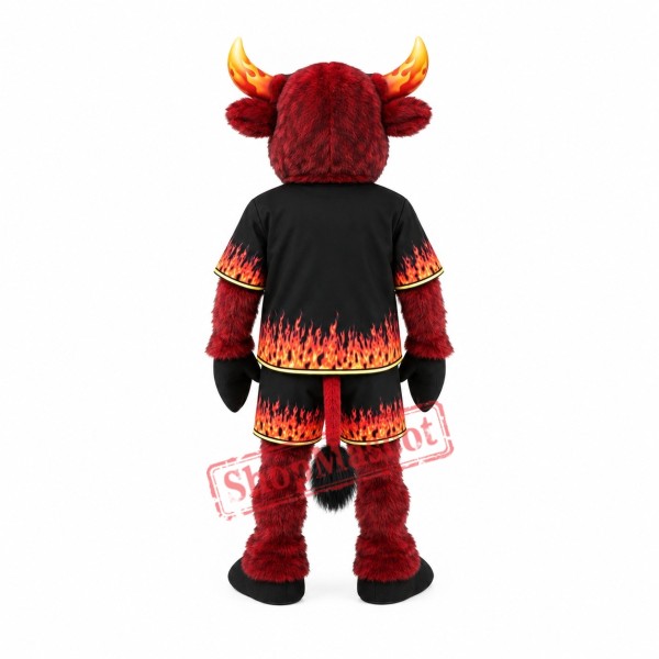 Power Red Bull Mascot Costume Power Red Bull Mascot Costume