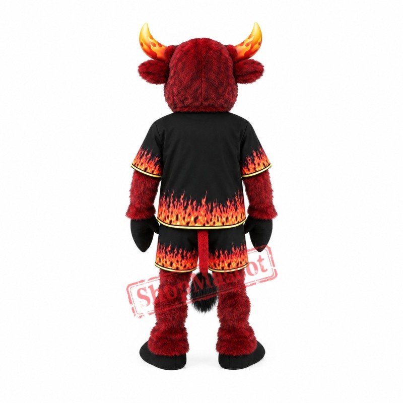 Power Red Bull Mascot Costume Power Red Bull Mascot Costume