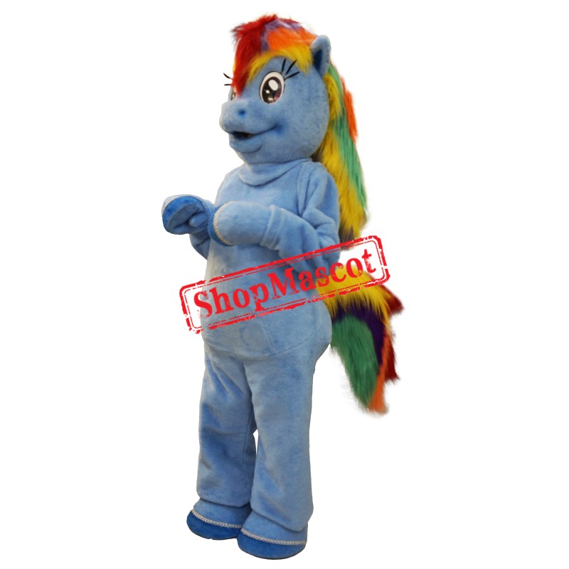 Rainbow Pony Mascot Costume