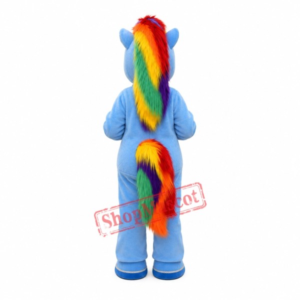 Rainbow Pony Mascot Costume Rainbow Pony Mascot Costume