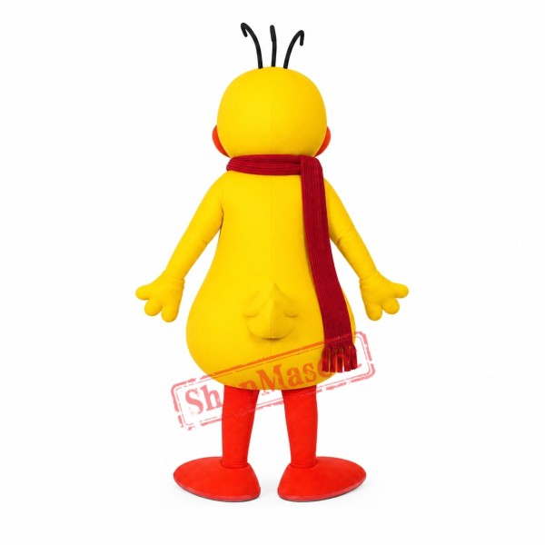Happy Lightweight Yellow Duck Mascot Costume Happy Lightweight Yellow Duck Mascot Costume