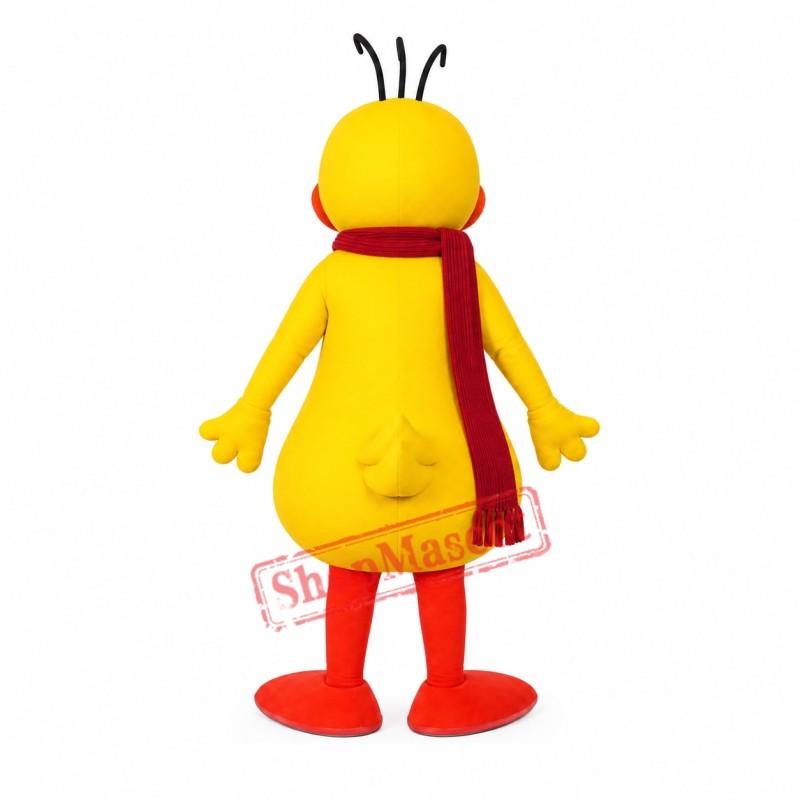 Happy Lightweight Yellow Duck Mascot Costume Happy Lightweight Yellow Duck Mascot Costume