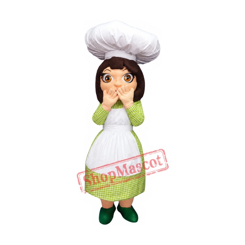 Superb Female Chef Mascot Costume Superb Female Chef Mascot Costume