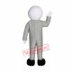 Happy Grey Alien Mascot Costume Happy Grey Alien Mascot Costume
